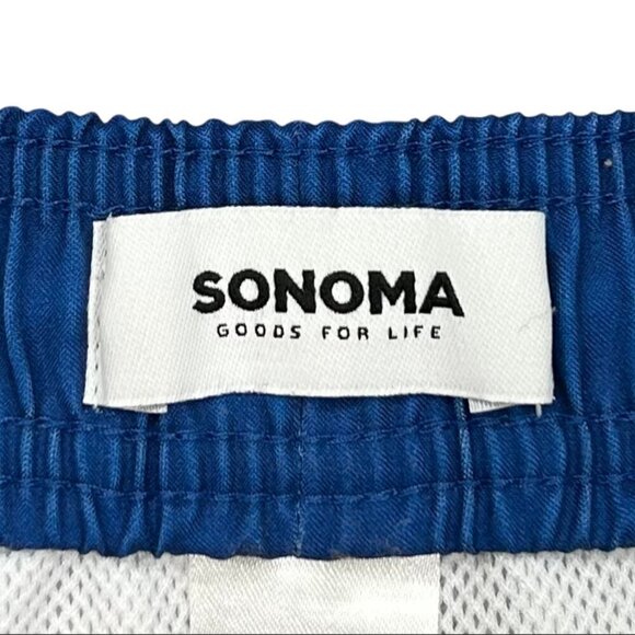 Sonoma Men's Neon Flamingo Blue Board Shorts Swim Trunks Size L - Picture 3 of 9